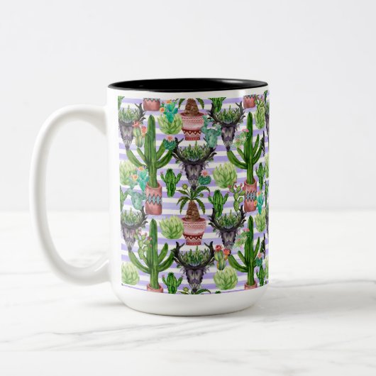 Tasse 2 Couleurs Cactus (Gauche)