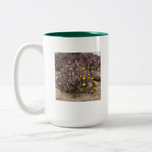 Tasse 2 Couleurs Cactus 🌵 Avec Fleurs Jaunes