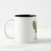 Tasse 2 Couleurs Cactus en casserole (Gauche)