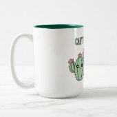 Tasse 2 Couleurs Cactus et Hérisson Drôles (Gauche)