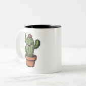 Tasse 2 Couleurs Cactus Mignon (Devant gauche)