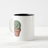 Tasse 2 Couleurs Cactus Mignon (Devant gauche)