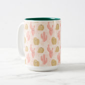 Tasse 2 Couleurs cactus rose (Devant gauche)