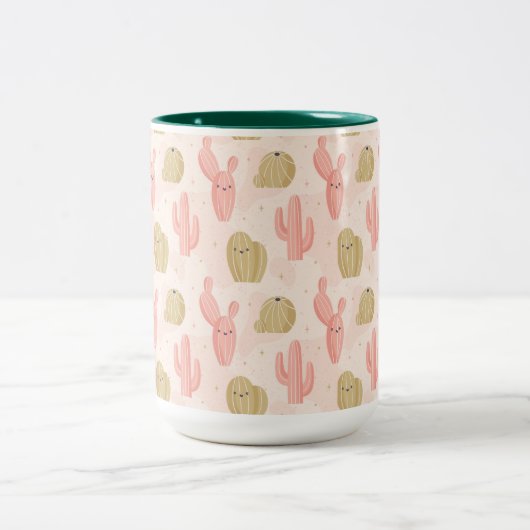 Tasse 2 Couleurs cactus rose (Centre)