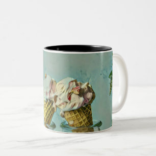 Tasse 2 Couleurs Cadeau amoureux de crème glacée