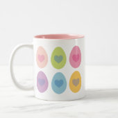 Tasse 2 Couleurs Cadeau aux oeufs de Pâques (Gauche)