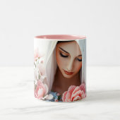 Tasse 2 Couleurs Cadeau chrétien pour les femmes Vierge catholique (Centre)