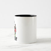 Tasse 2 Couleurs Cadeau "Crackin" de Black Nutcracker (Centre)