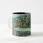 Tasse 2 Couleurs Cadeau d'amant de lecture cool (Devant gauche)