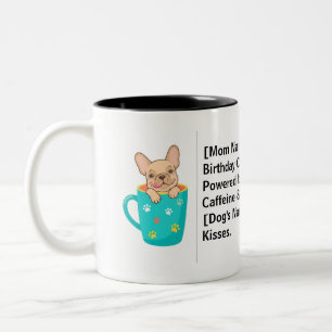 Tasse 2 Couleurs Cadeau d'anniversaire pour maman de chien personna