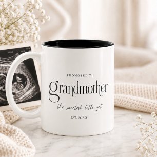 Tasse 2 Couleurs Cadeau d'annonce de grossesse pour grand-mère