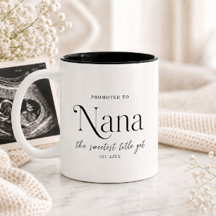 Tasse 2 Couleurs Cadeau d'annonce de grossesse pour Nana