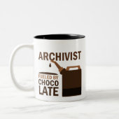 Tasse 2 Couleurs Cadeau d'archiviste (drôle) (Gauche)