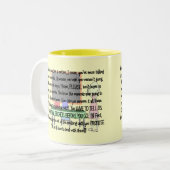 Tasse 2 Couleurs Cadeau d'art d'histoire "de parents aliénés" de (Devant gauche)