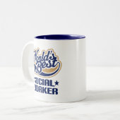 Tasse 2 Couleurs Cadeau d'assistant social (Devant gauche)