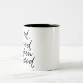 Tasse 2 Couleurs Cadeau d'automne citrouille épice obsédée (Centre)