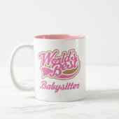 Tasse 2 Couleurs Cadeau de babysitter (Gauche)