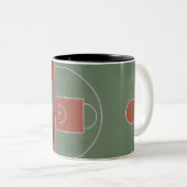 Tasse 2 Couleurs Cadeau de basket-ball cool (Devant droit)