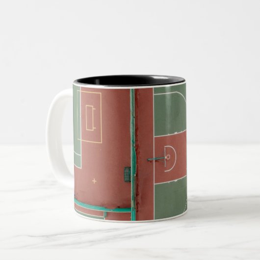 Tasse 2 Couleurs Cadeau de basket-ball cool (Devant gauche)