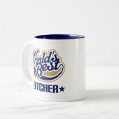 Tasse 2 Couleurs Cadeau de boucher (Devant gauche)