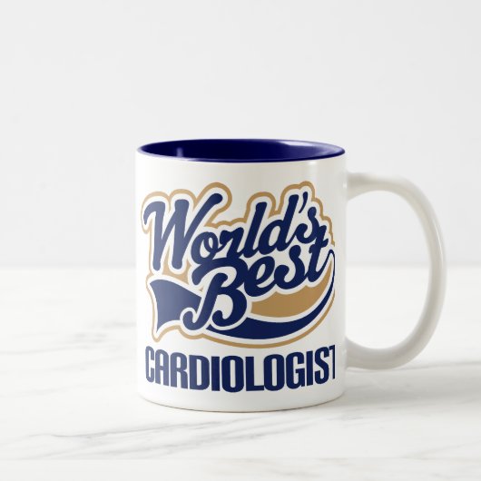 Tasse 2 Couleurs Cadeau de cardiologue (Droit)