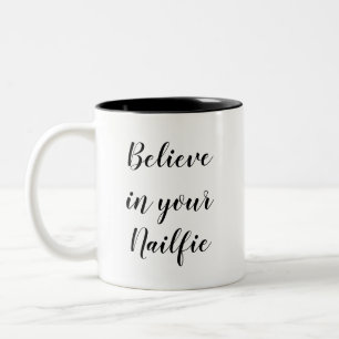 Tasse 2 Couleurs Cadeau de citation d'humour drôle Croyez en votre