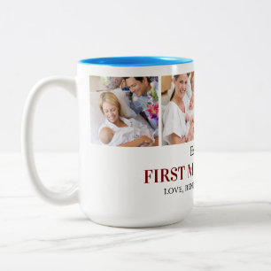 Tasse 2 Couleurs Cadeau de collage de photos de maman pour la premi