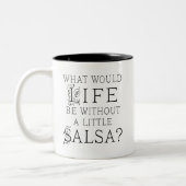 Tasse 2 Couleurs Cadeau de danse de Salsa (Gauche)