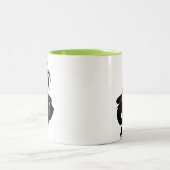 Tasse 2 Couleurs Cadeau de danseur de Salsa (Centre)