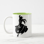 Tasse 2 Couleurs Cadeau de danseur de Salsa (Gauche)
