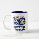 Tasse 2 Couleurs Cadeau de directeur d'équipe du football (Gauche)