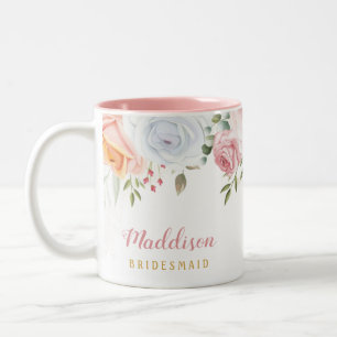 Tasse 2 Couleurs Cadeau de femme de chambre en fleurs roses