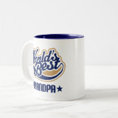 Tasse 2 Couleurs Cadeau de grand-papa (Devant gauche)