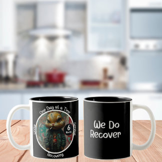 Tasse 2 Couleurs Cadeau de jalon de récupération personnalisé - Edg