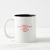 Tasse 2 Couleurs Cadeau de la fête des pères Carburant de fusée (Gauche)