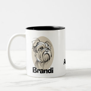 Tasse 2 Couleurs Cadeau de l'amoureux du café sur mesure pour les p