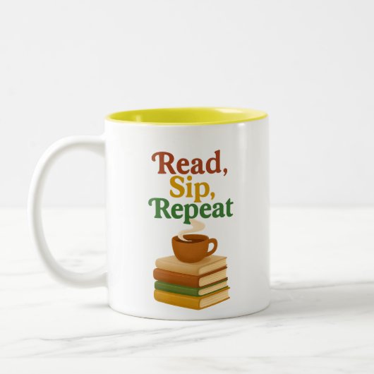 Tasse 2 Couleurs Cadeau de lecture confortable pour Bibliophiles - (Gauche)