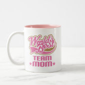 Tasse 2 Couleurs Cadeau de maman d'équipe (Gauche)