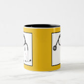 Tasse 2 Couleurs Cadeau de médecin personnalisé (Centre)