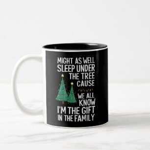 Tasse 2 Couleurs Cadeau de Noël autant dormir sous l'arbre