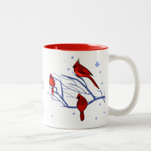 Tasse 2 Couleurs Cadeau de Noël des Cardinaux rouges