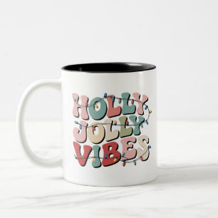 Tasse 2 Couleurs Cadeau de Noël joyeux et familial Vacances de Noël