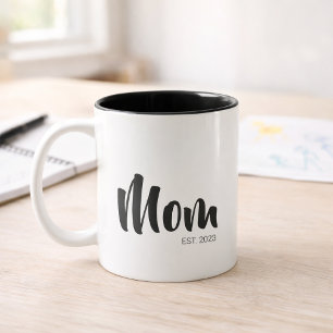 Tasse 2 Couleurs Cadeau de nouvelle maman établi
