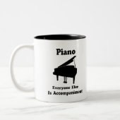 Tasse 2 Couleurs Cadeau de piano (Gauche)