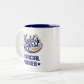 Tasse 2 Couleurs Cadeau de planificateur financier (Devant gauche)