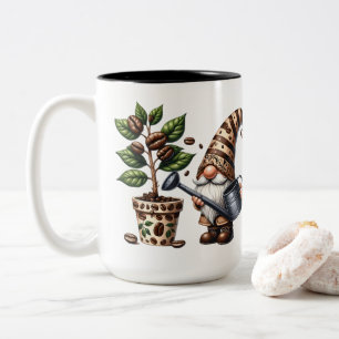 Tasse 2 Couleurs Cadeau de plante d'arrosage de gnome de café perso