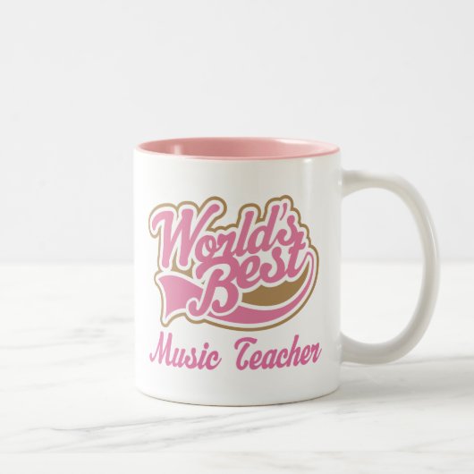 Tasse 2 Couleurs Cadeau de professeur de musique (Droit)