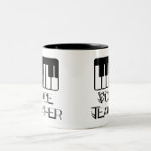 Tasse 2 Couleurs Cadeau de professeur de musique de voix (Centre)