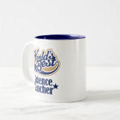 Tasse 2 Couleurs Cadeau de professeur de Sciences pour (mondes (Devant gauche)