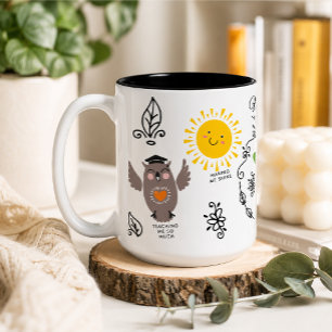 Tasse 2 Couleurs Cadeau de remerciement personnalisé pour les ensei